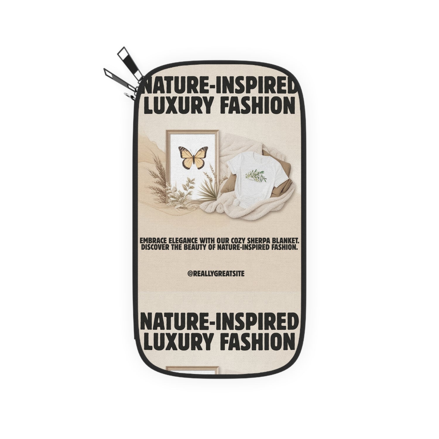 Nature-Inspired Passport Wallet — Luxury Fashion Travel Document Holder