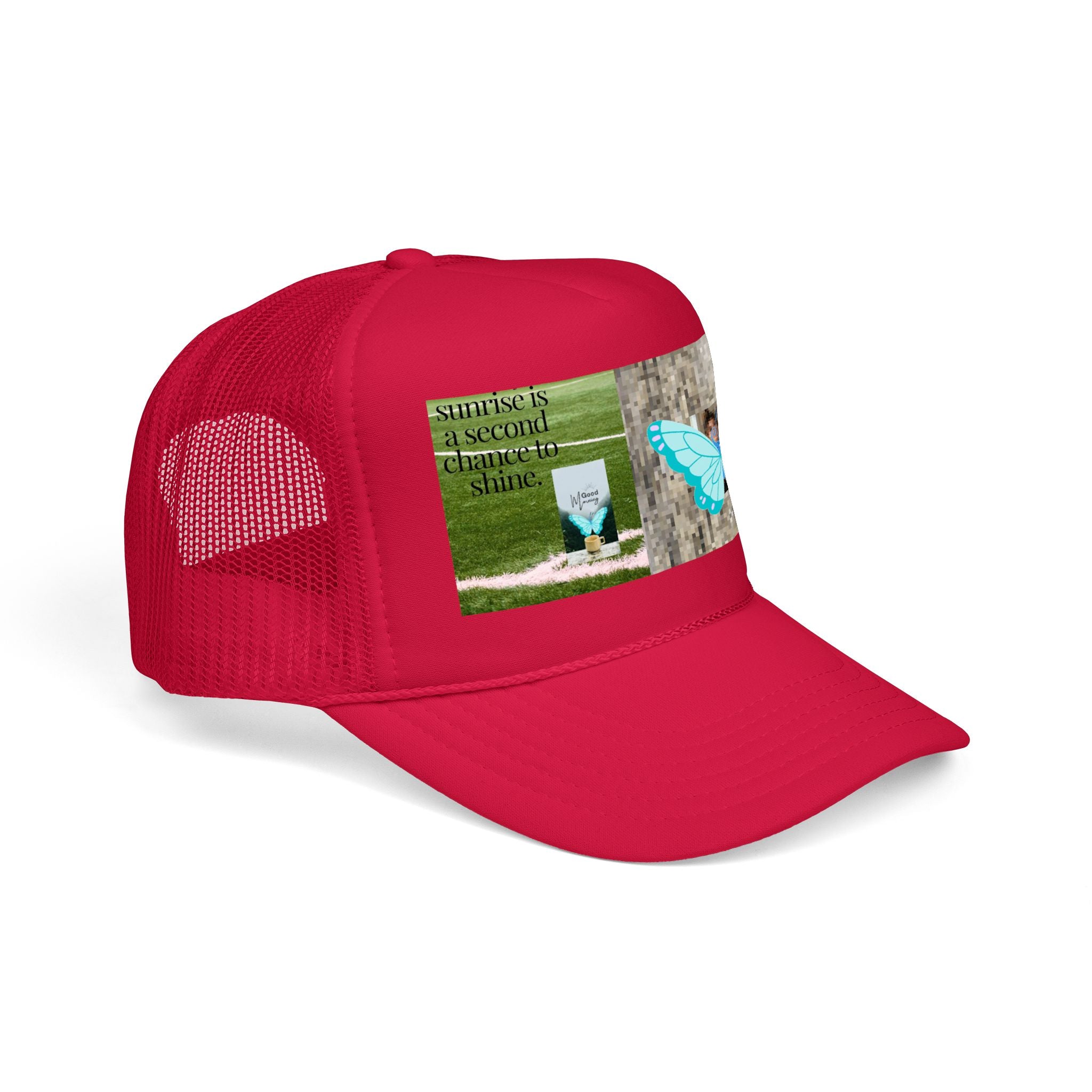 Butterfly Memorial Trucker Hat — In Loving Memory Grave Marker Cap
