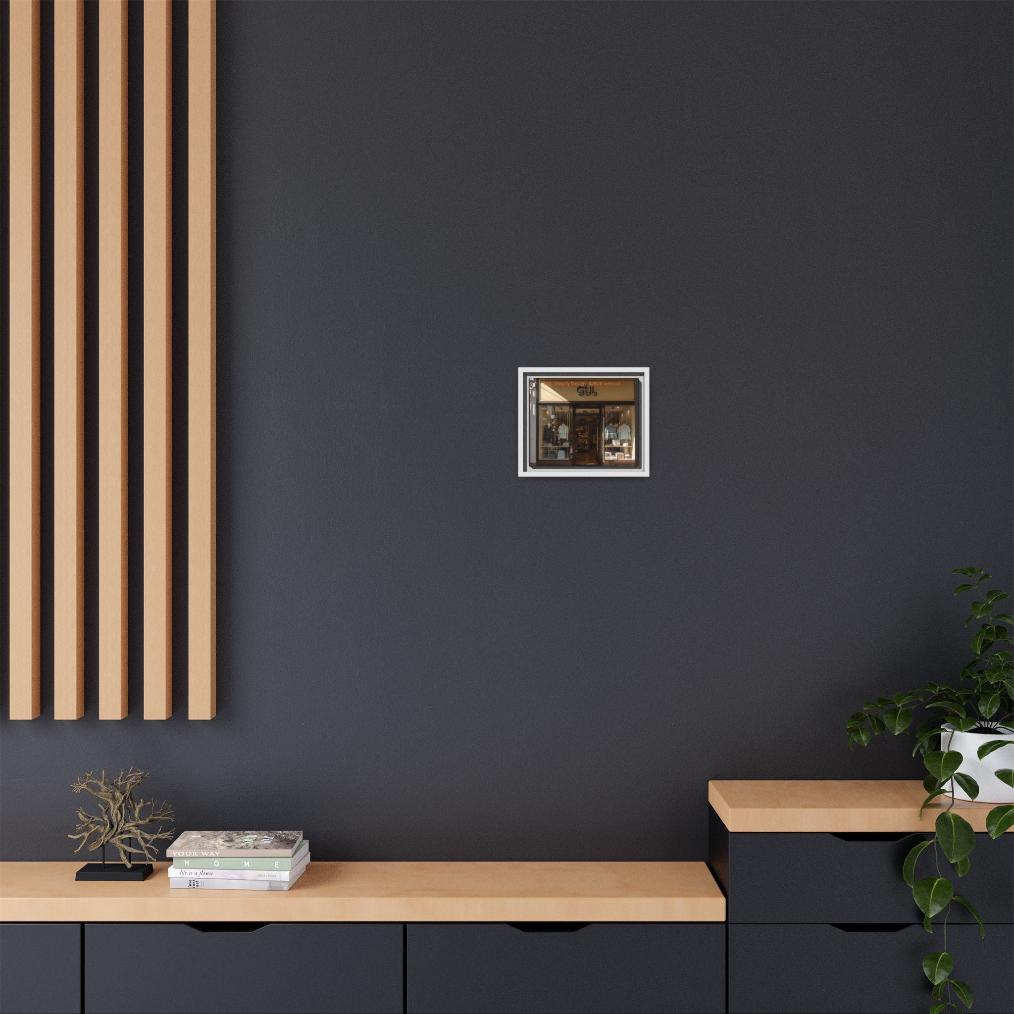 Framed Matte Canvas Print — Boutique Shopfront Photography