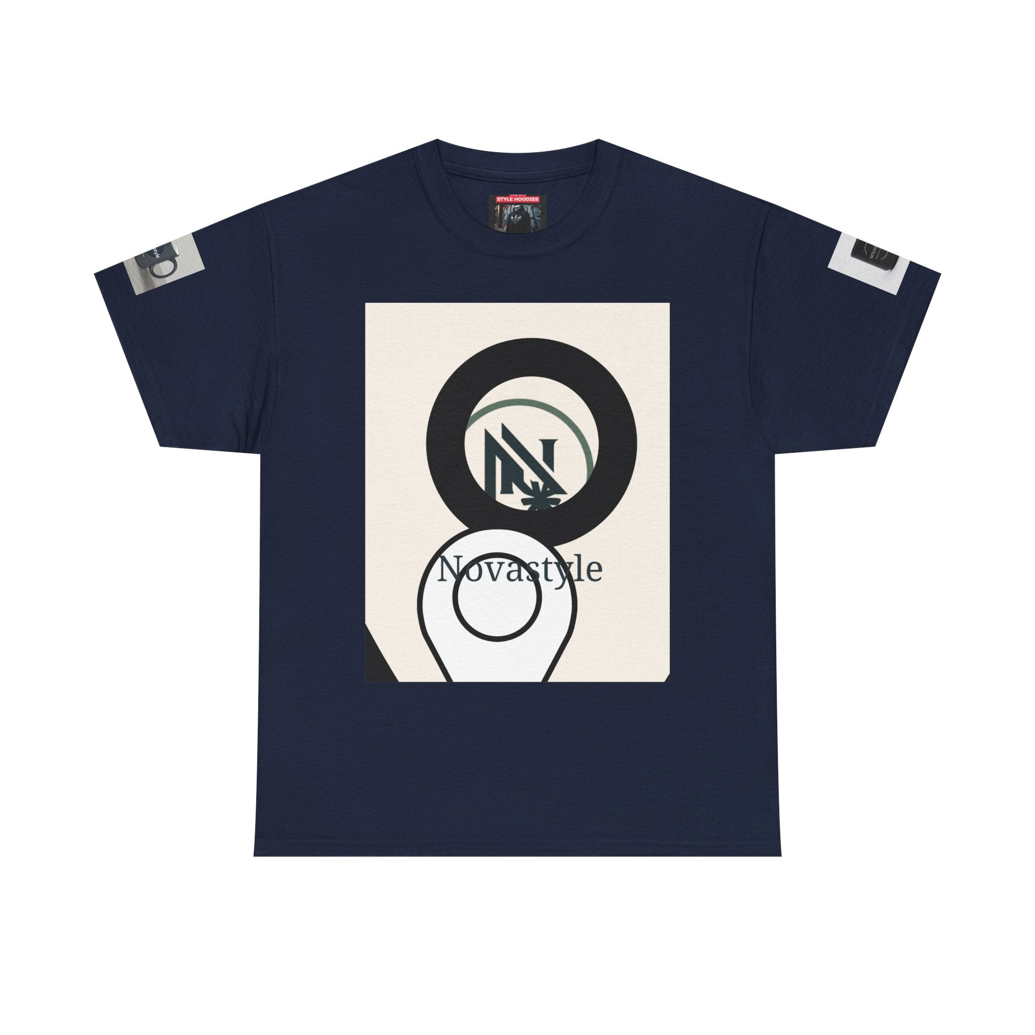 Graphic Tee — Novastyle Minimal Logo &amp; Poster Print T-Shirt