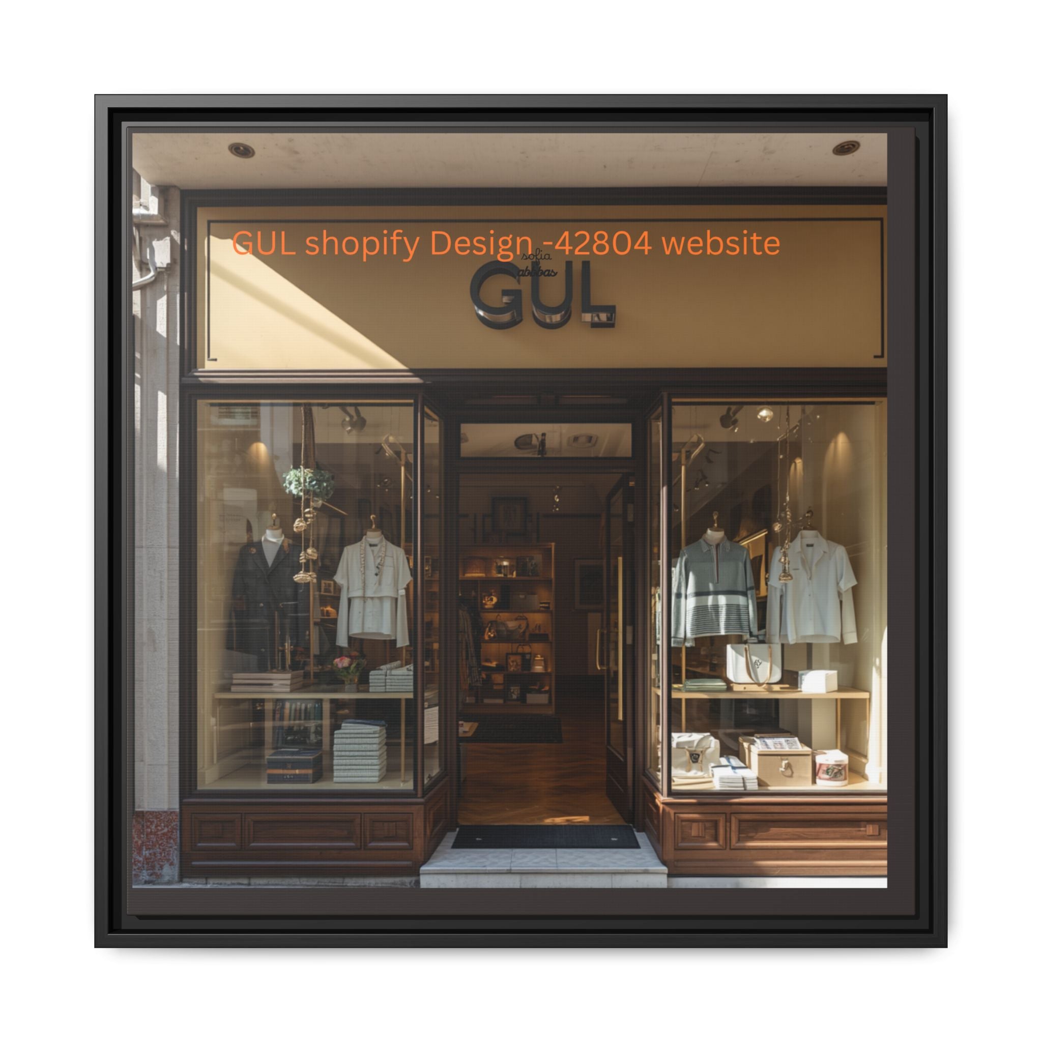 Framed Matte Canvas Print — Boutique Shopfront Photography