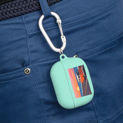 AirPods Case — Retro Sunset Van &amp; Forest Deer Prints