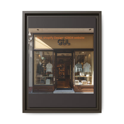 Framed Matte Canvas Print — Boutique Shopfront Photography