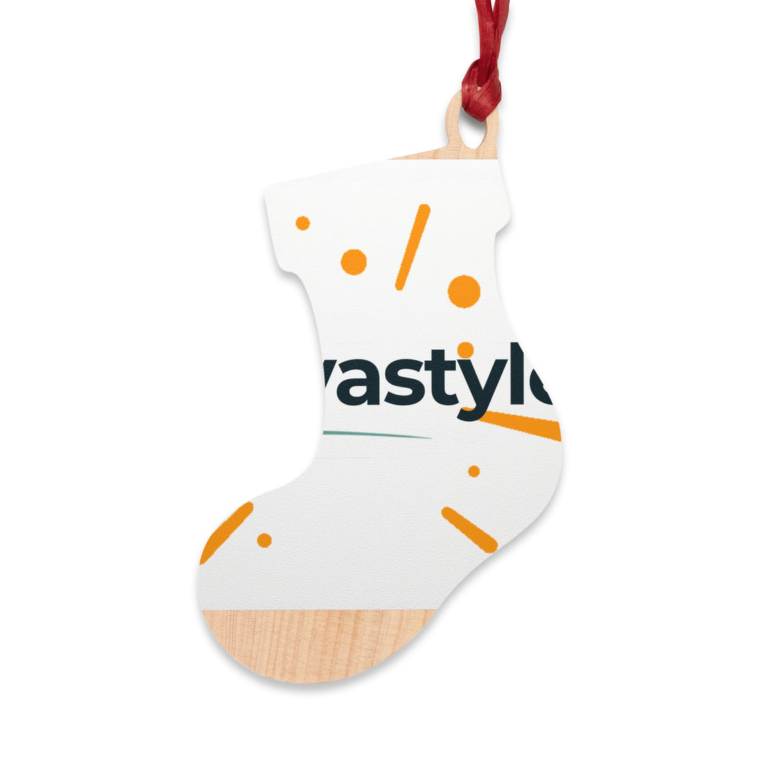 Bell-Shaped Wooden Ornament — Minimal Logo &amp; Illustration Holiday Decoration
