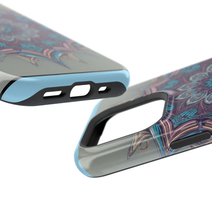 Phone Case — Blue Purple Mandala Magnetic Impact-Resistant Case