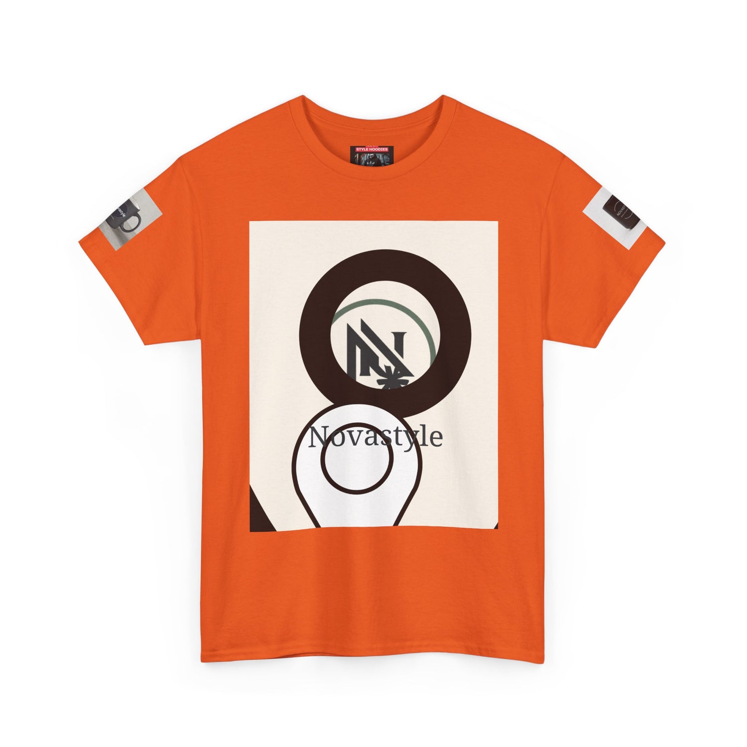 Graphic Tee — Novastyle Minimal Logo &amp; Poster Print T-Shirt