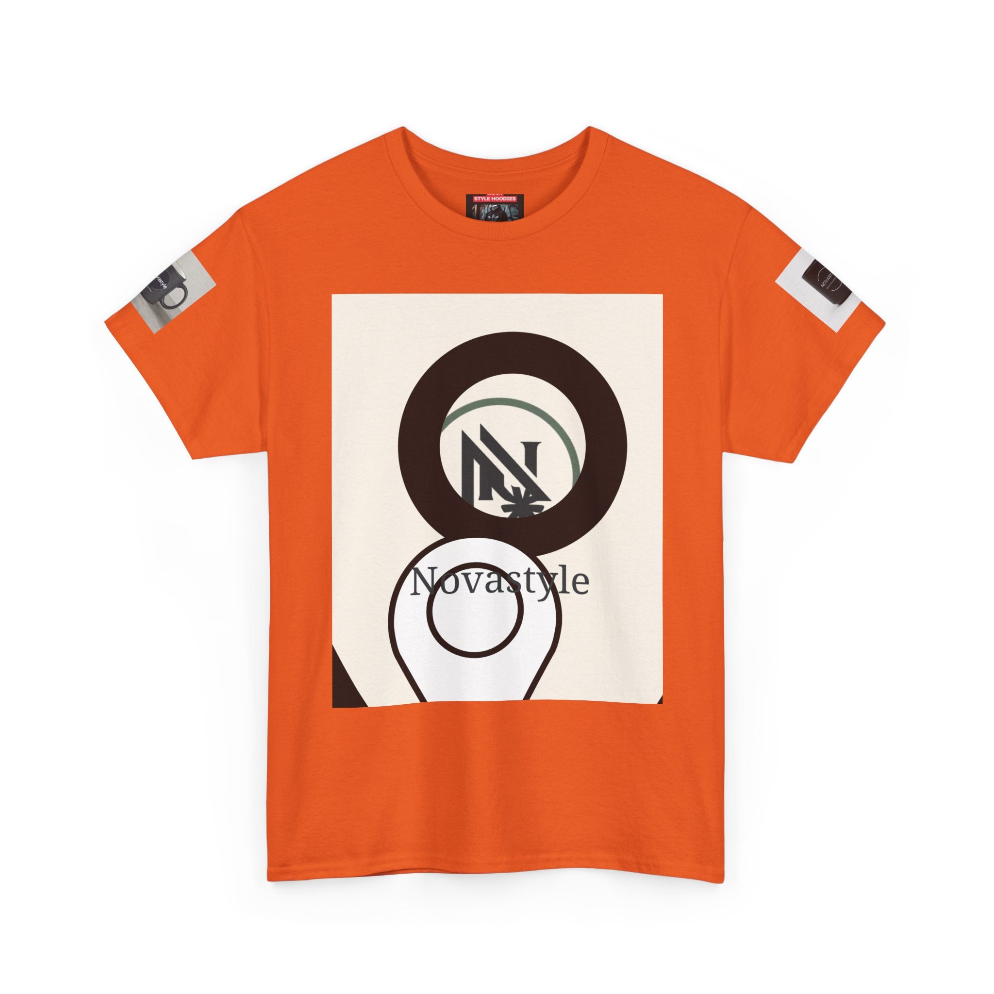 Graphic Tee — Novastyle Minimal Logo &amp; Poster Print T-Shirt