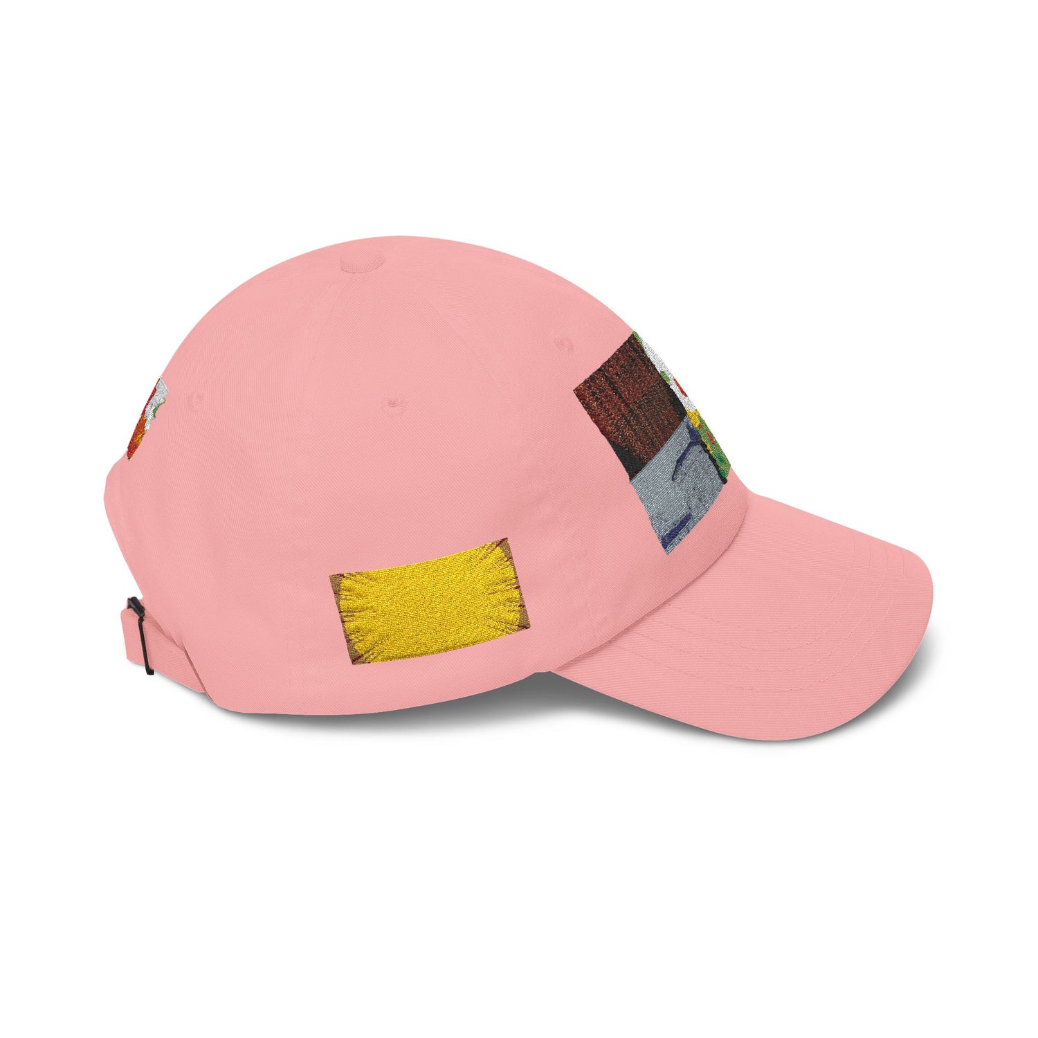 Floral Patch Dad Cap — Colorful Poppy Garden Embroidered Baseball Hat