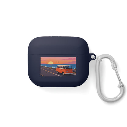 AirPods Case — Retro Sunset Van &amp; Forest Deer Prints