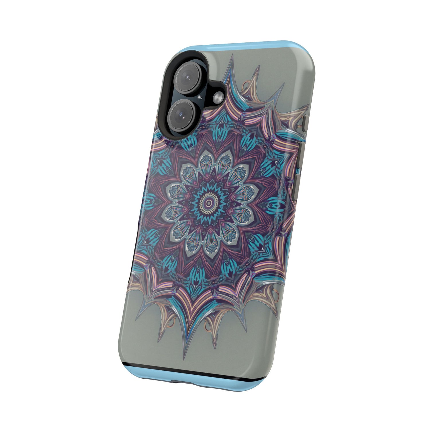 Phone Case — Blue Purple Mandala Magnetic Impact-Resistant Case