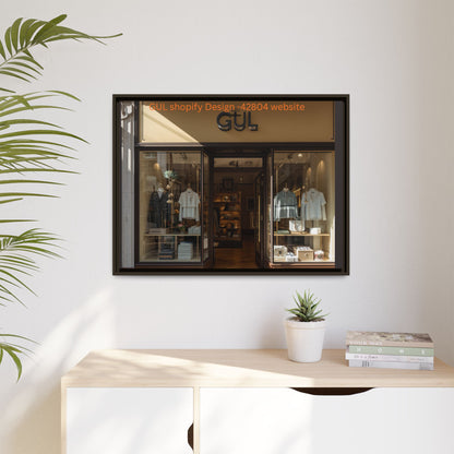 Framed Matte Canvas Print — Boutique Shopfront Photography
