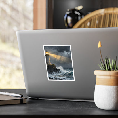 Lighthouse Storm Vinyl Sticker — &