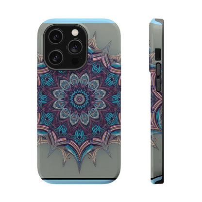 Phone Case — Blue Purple Mandala Magnetic Impact-Resistant Case