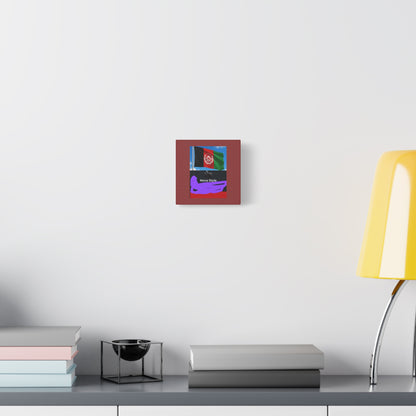 Afghan Flag Matte Canvas Print — Stretched 1.25" Wall Art