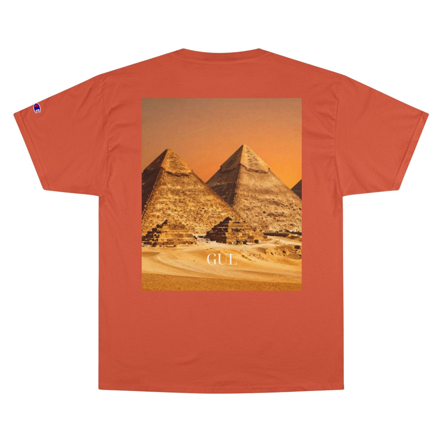 Champion Graphic T‑Shirt — Succulent &amp; Pyramid Photo Print Tee