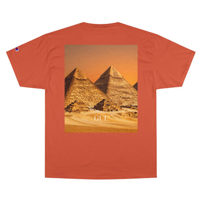 Champion Graphic T‑Shirt — Succulent &amp; Pyramid Photo Print Tee
