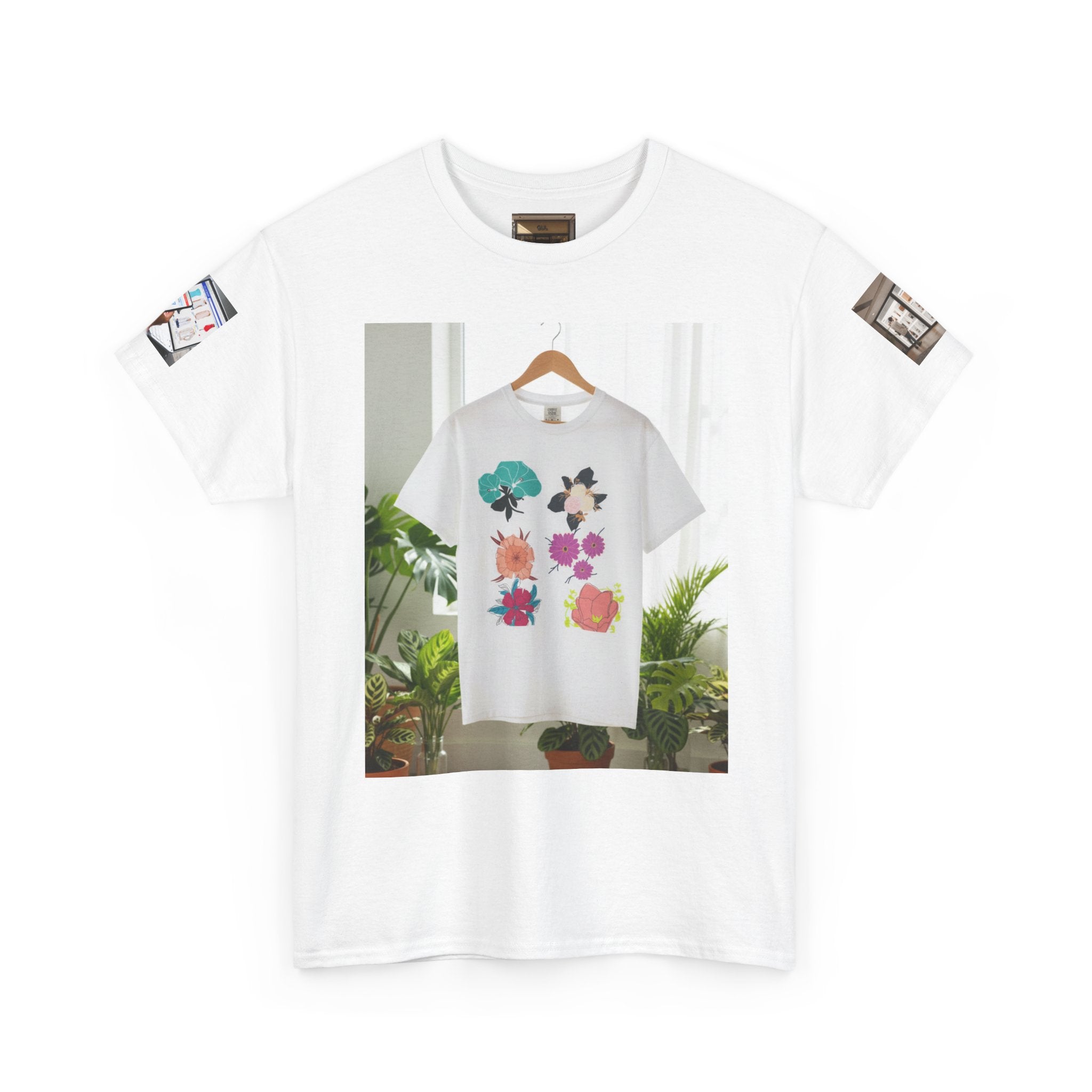 Custom Logo T-Shirt | GUL Floral Botanical Garden Cotton Tee