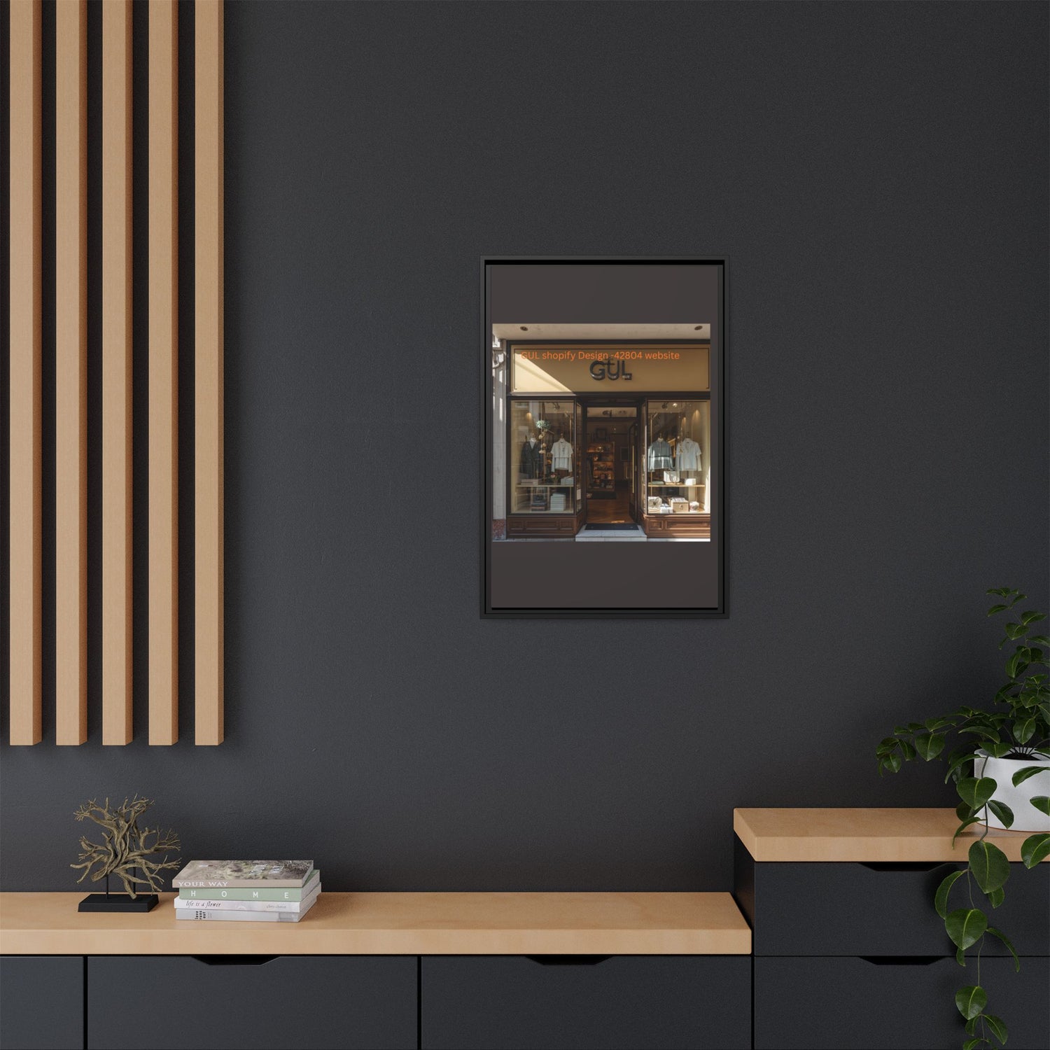 Framed Matte Canvas Print — Boutique Shopfront Photography