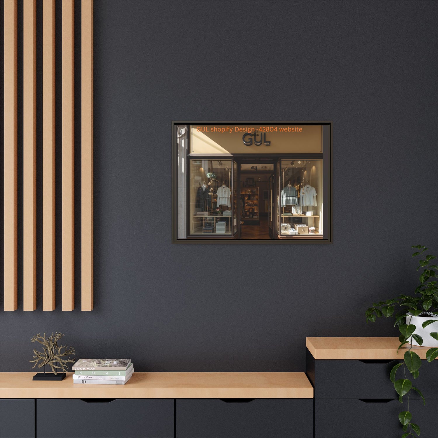 Framed Matte Canvas Print — Boutique Shopfront Photography