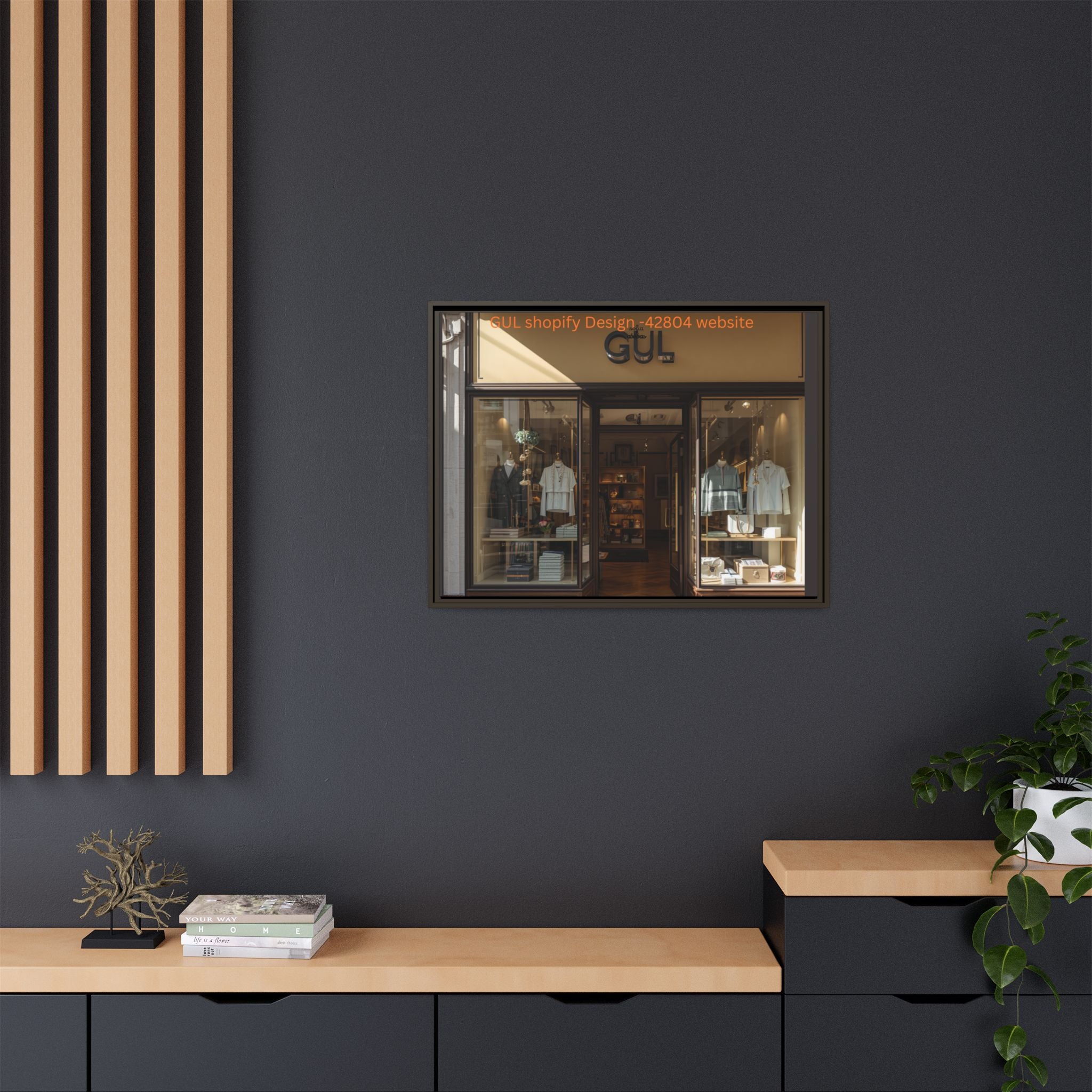 Framed Matte Canvas Print — Boutique Shopfront Photography
