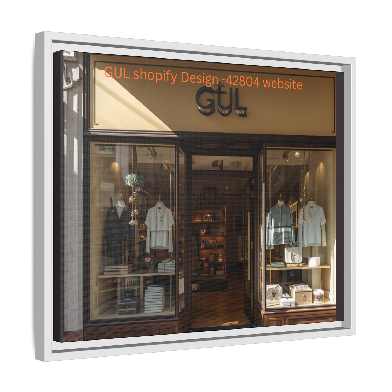 Framed Matte Canvas Print — Boutique Shopfront Photography