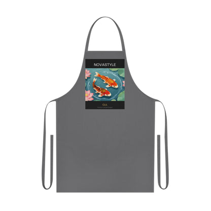Koi Pond Cotton Apron — Artistic Fish Kitchen Apron