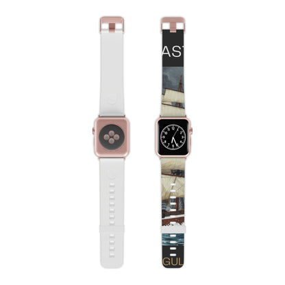 Sailboat Photo Apple Watch Band — Nautical Vintage Harbor Design