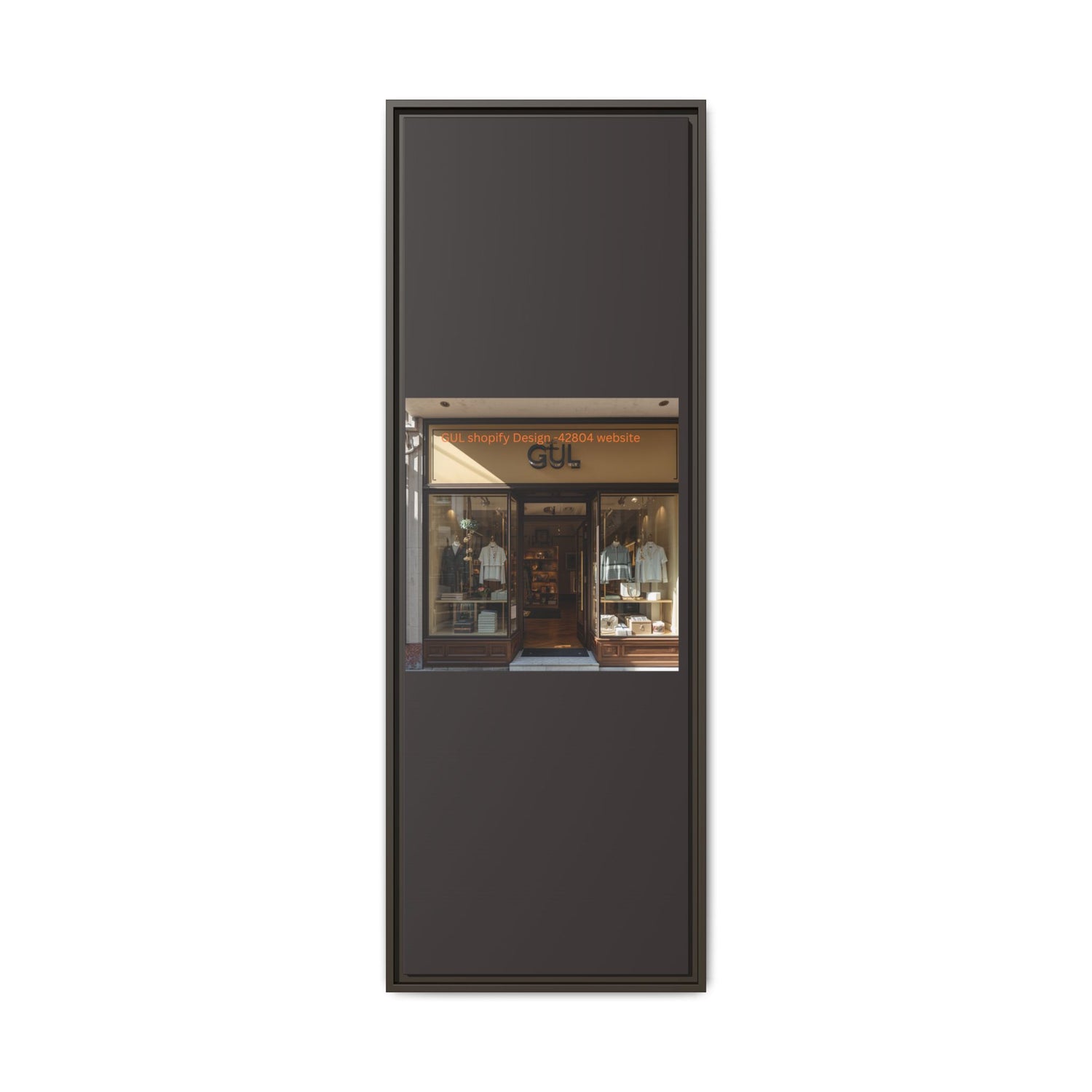 Framed Matte Canvas Print — Boutique Shopfront Photography
