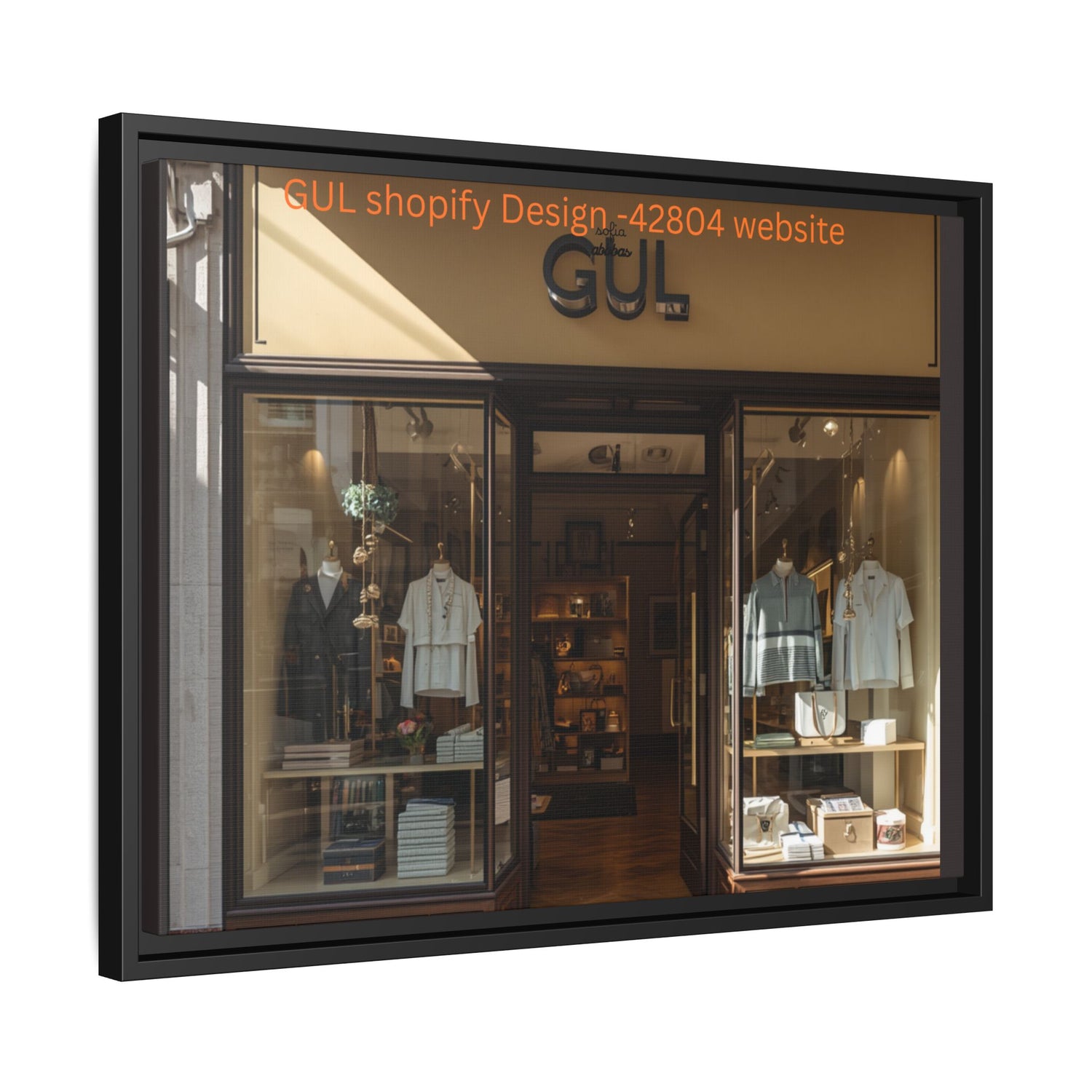 Framed Matte Canvas Print — Boutique Shopfront Photography