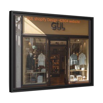Framed Matte Canvas Print — Boutique Shopfront Photography