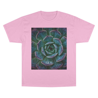 Champion Graphic T‑Shirt — Succulent &amp; Pyramid Photo Print Tee