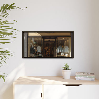 Framed Matte Canvas Print — Boutique Shopfront Photography