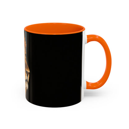 Majestic Lion Accent Coffee Mug — Bold Wildlife Portrait Tea Cup (11/15oz)