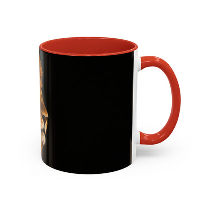 Majestic Lion Accent Coffee Mug — Bold Wildlife Portrait Tea Cup (11/15oz)