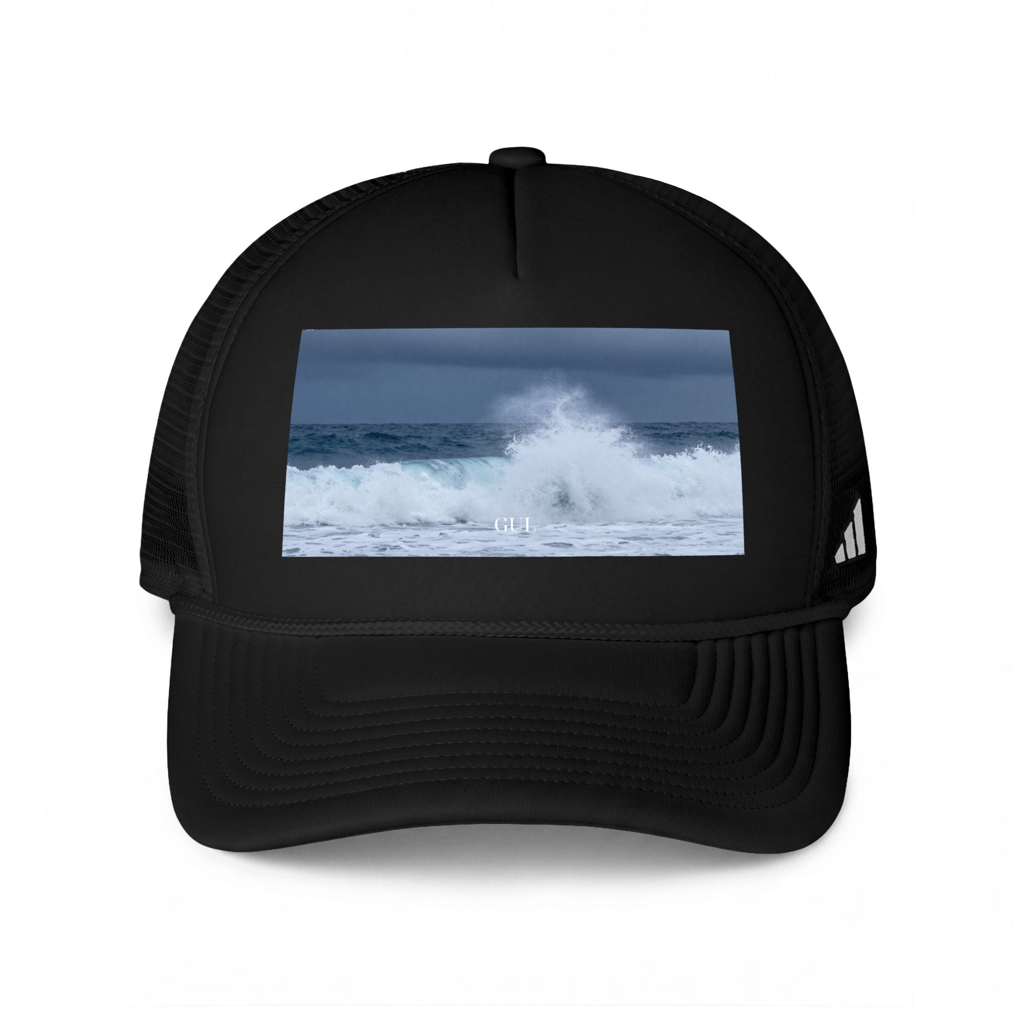 Wave Photo Trucker Cap — Ocean Surf Graphic Mesh Hat