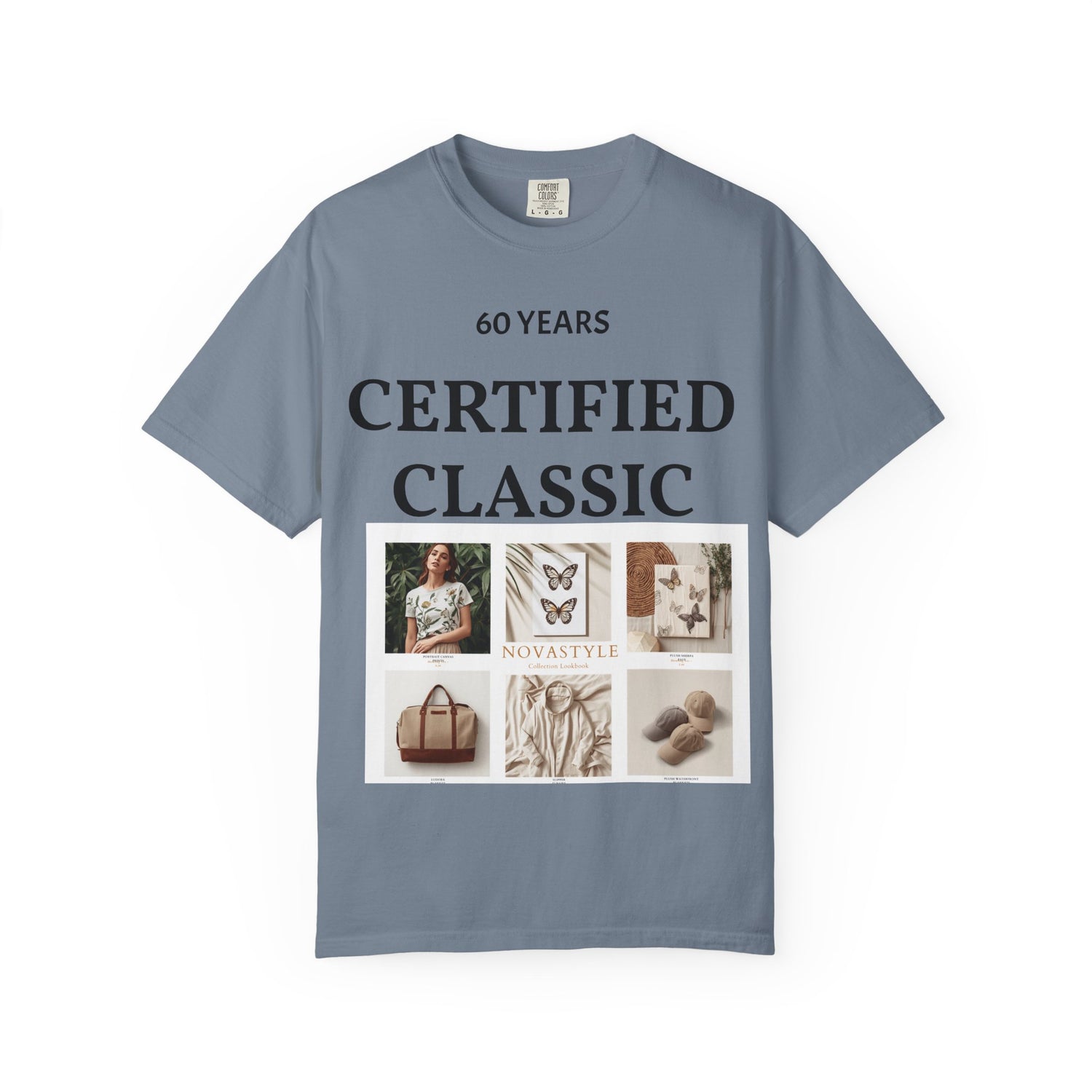 Certified Classic 60 Years T-Shirt – Vintage Collage Home &amp; Lifestyle Tee