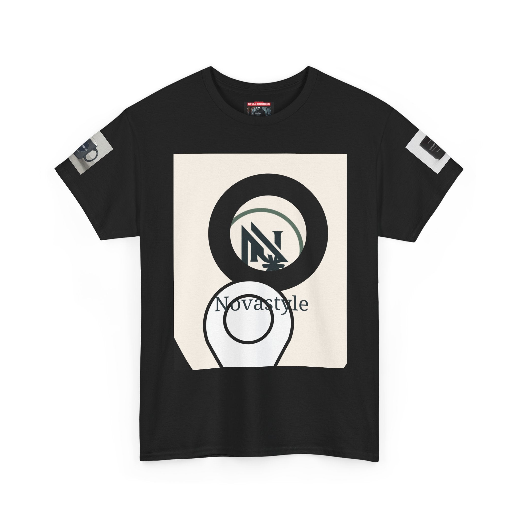 Graphic Tee — Novastyle Minimal Logo &amp; Poster Print T-Shirt