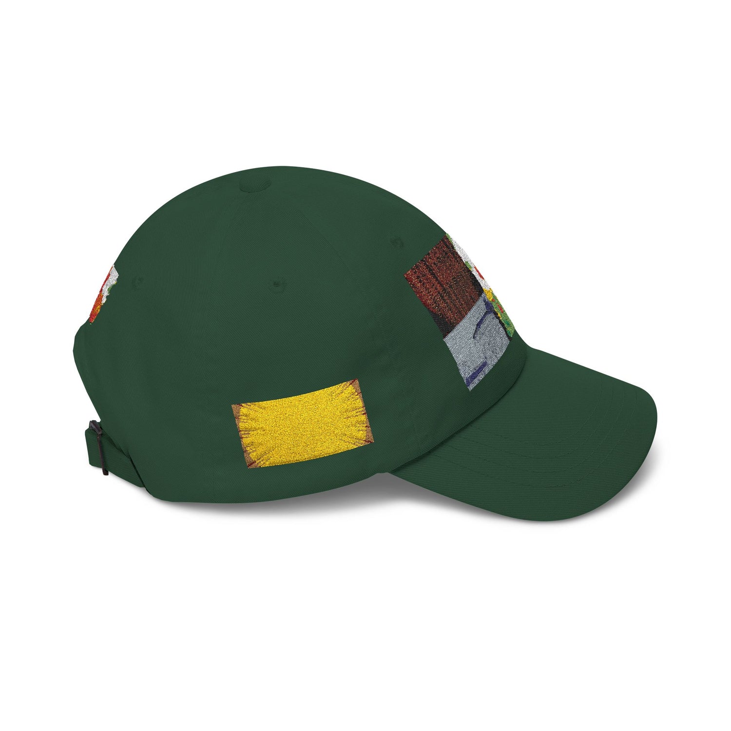 Floral Patch Dad Cap — Colorful Poppy Garden Embroidered Baseball Hat