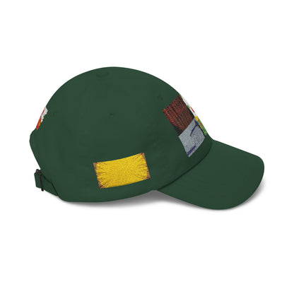 Floral Patch Dad Cap — Colorful Poppy Garden Embroidered Baseball Hat