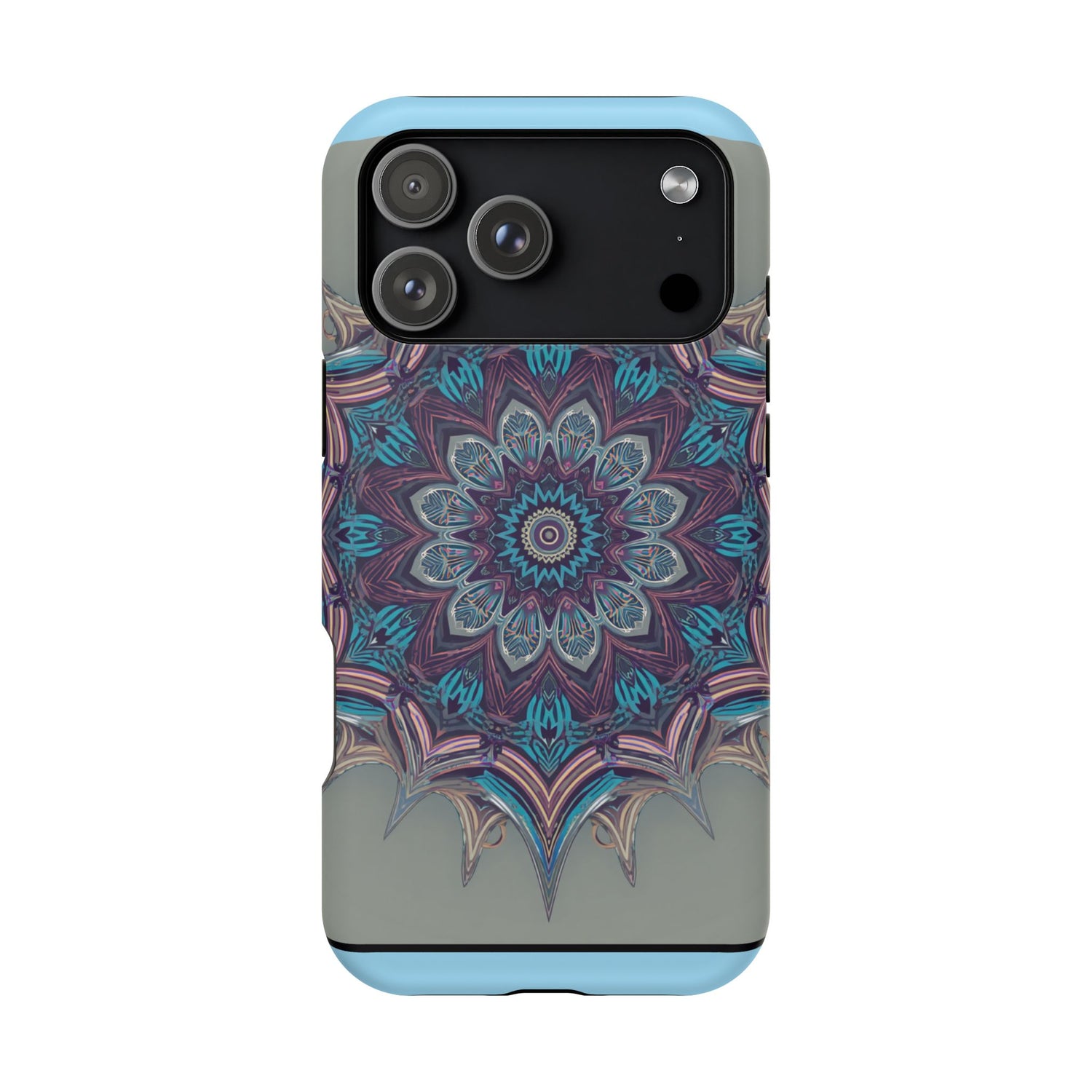 Phone Case — Blue Purple Mandala Magnetic Impact-Resistant Case