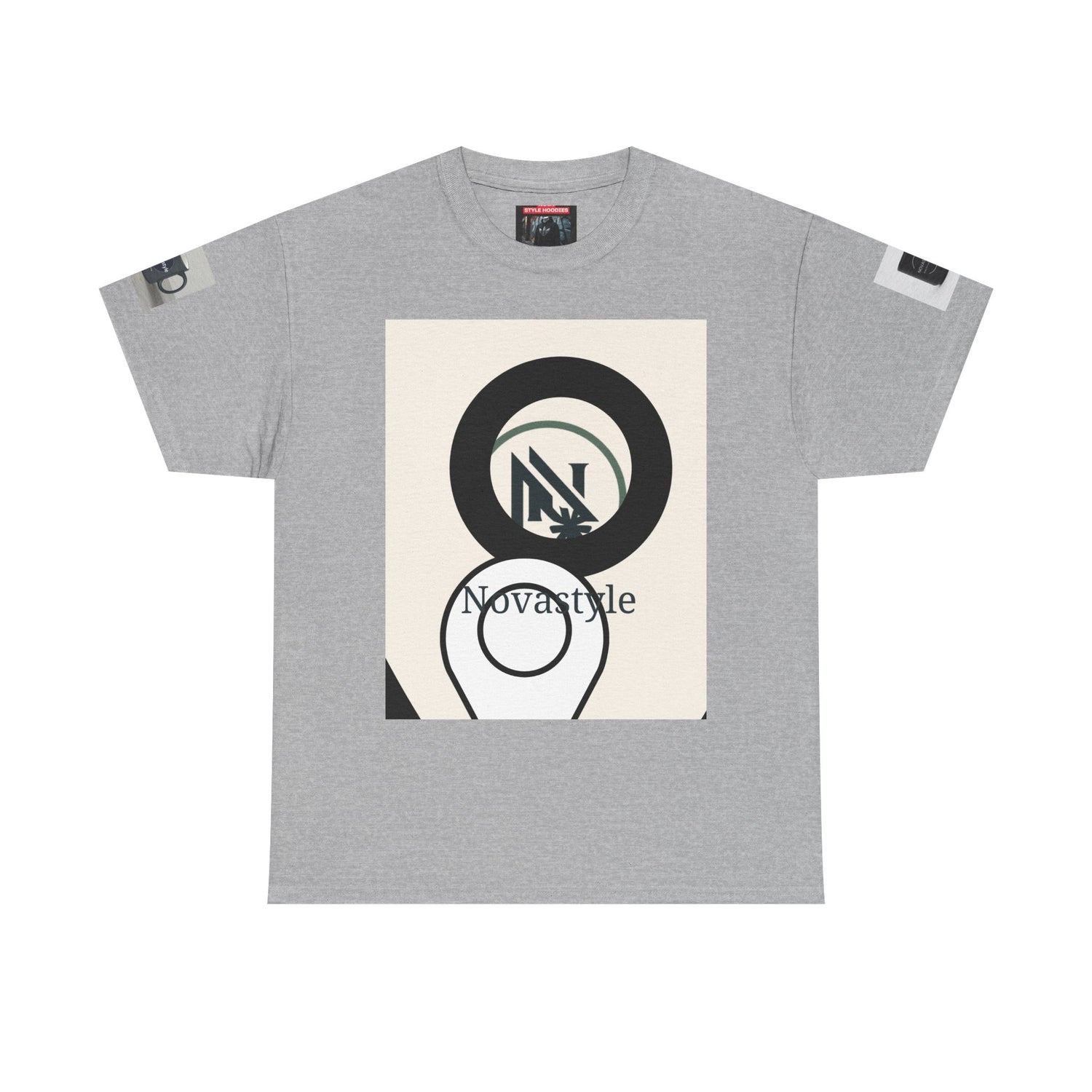 Graphic Tee — Novastyle Minimal Logo &amp; Poster Print T-Shirt