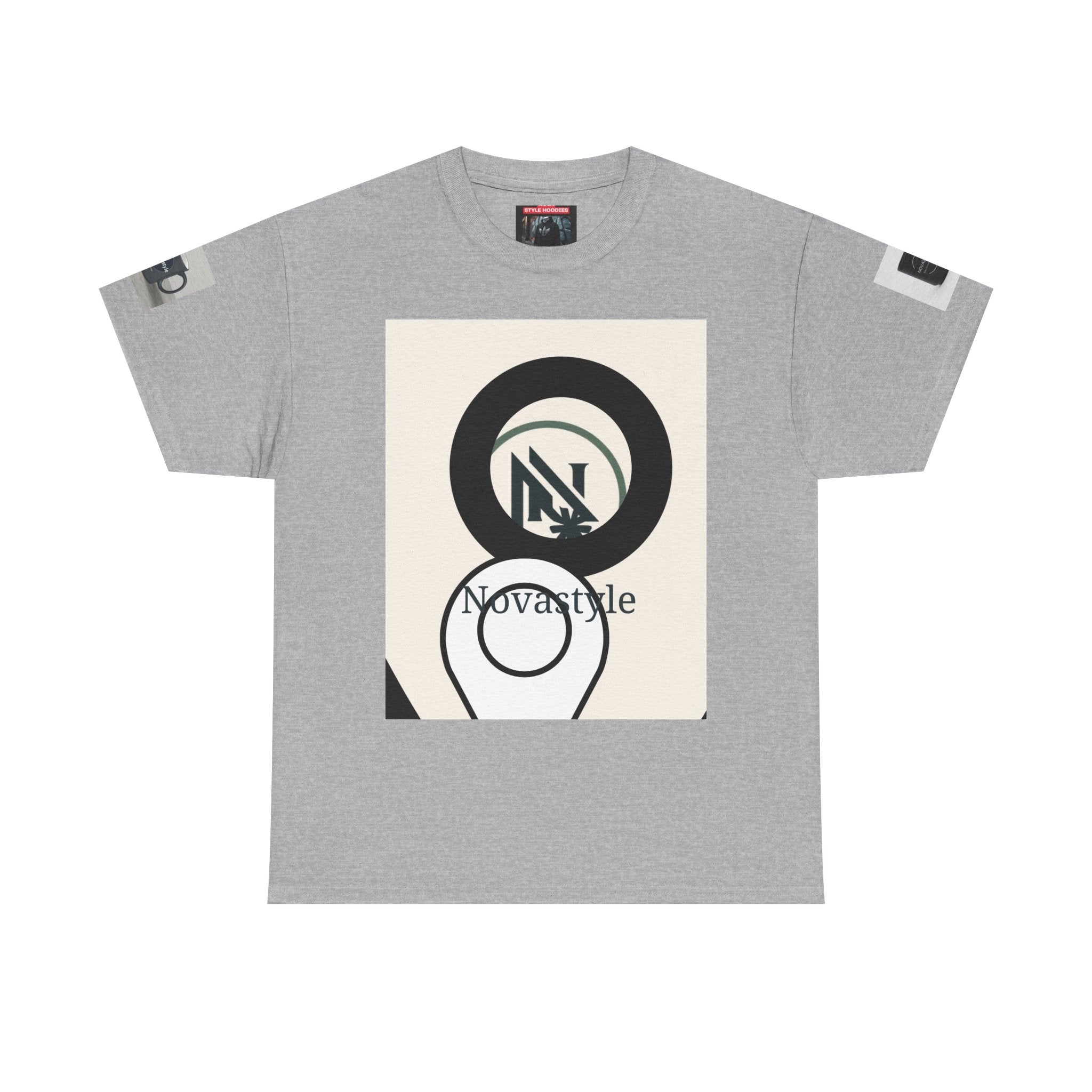 Graphic Tee — Novastyle Minimal Logo &amp; Poster Print T-Shirt