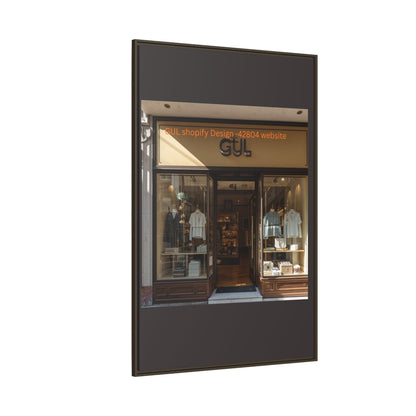 Framed Matte Canvas Print — Boutique Shopfront Photography