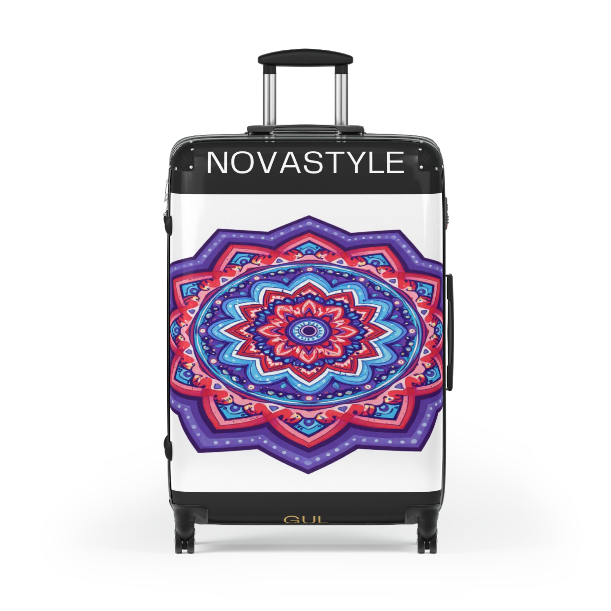 Mandala Travel Suitcase – Colorful Boho Carry-On Luggage