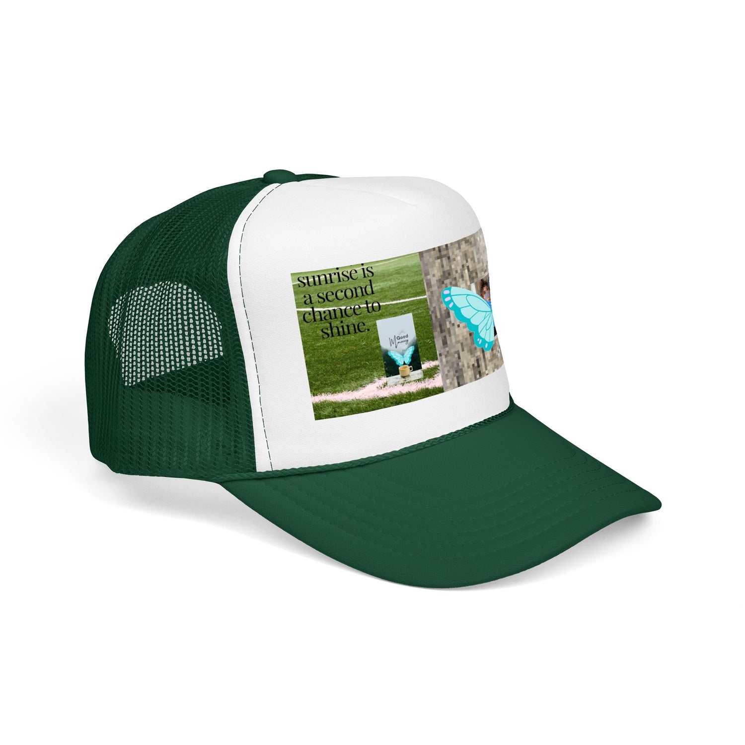 Butterfly Memorial Trucker Hat — In Loving Memory Grave Marker Cap