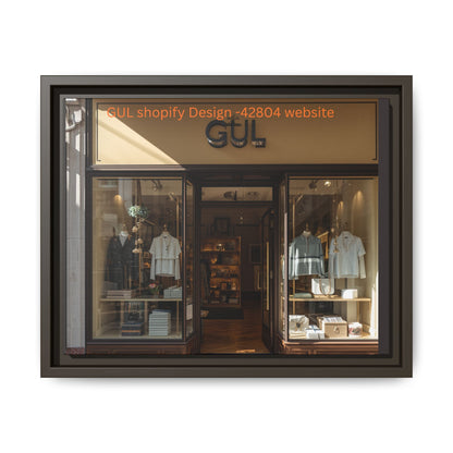 Framed Matte Canvas Print — Boutique Shopfront Photography