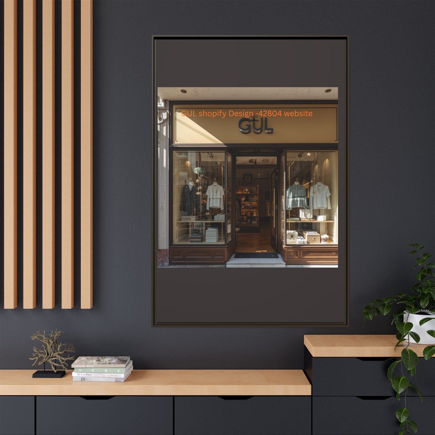 Framed Matte Canvas Print — Boutique Shopfront Photography