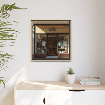 Framed Matte Canvas Print — Boutique Shopfront Photography