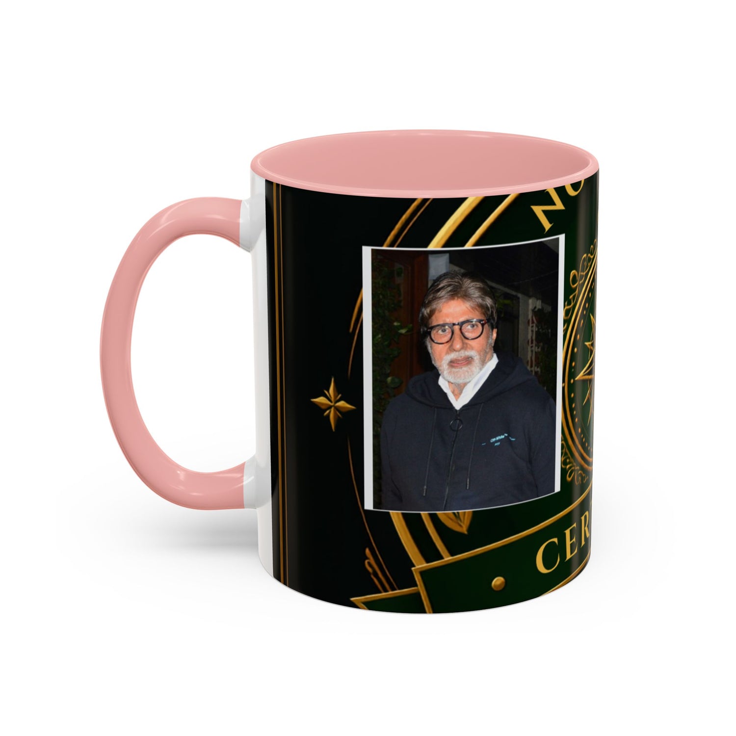 Certified Collector Accent Coffee Mug — Portrait Emblem Design (11/15 oz)