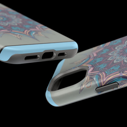 Phone Case — Blue Purple Mandala Magnetic Impact-Resistant Case
